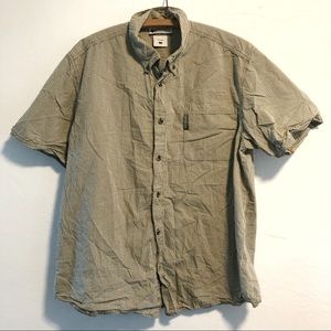 Columbia Micro Plaid Button Down Shirt Mens Large